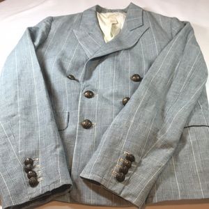 🦀J Crew women’s sidewalk blazer size 4 blue white